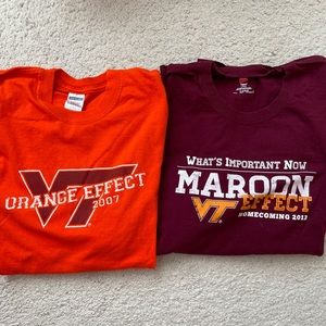 Virginia Tech long sleeve shirts set of 2